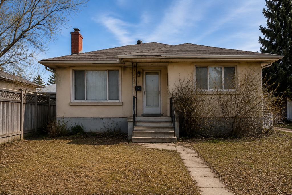 Estate property, full clearance and reset - before